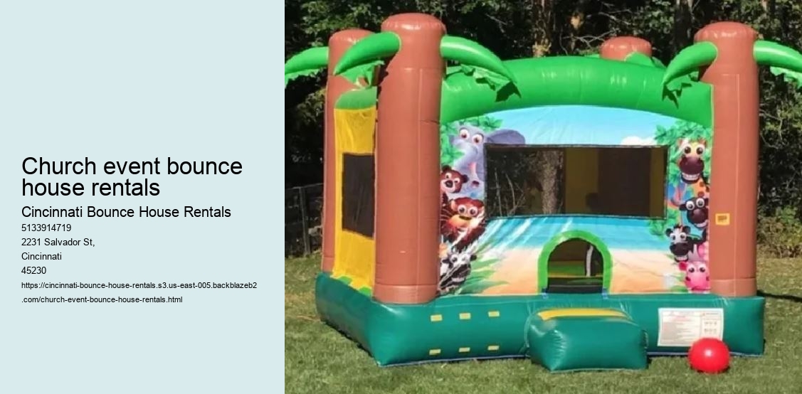 Church event bounce house rentals