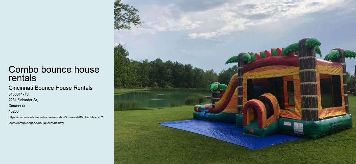 Combo bounce house rentals