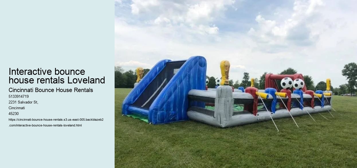 Interactive bounce house rentals Loveland