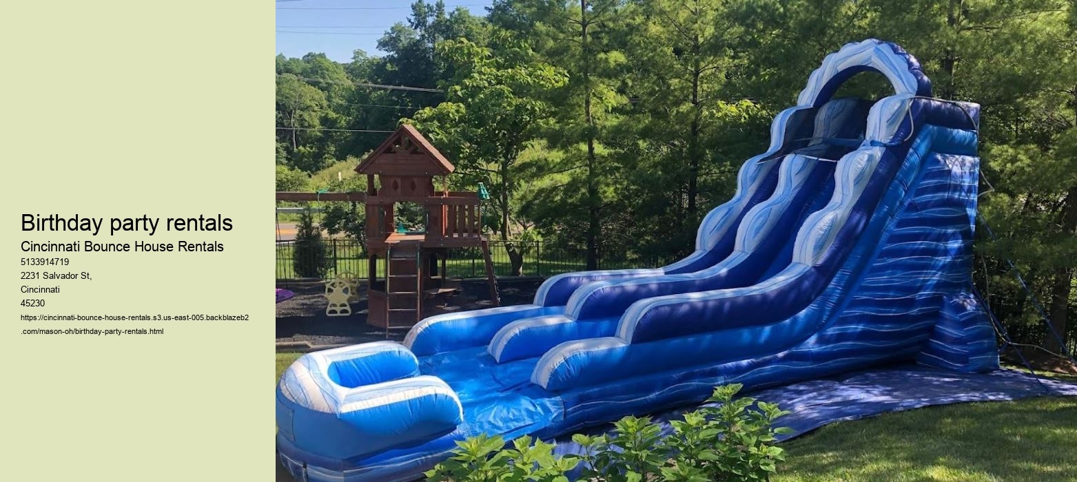 Birthday party rentals
