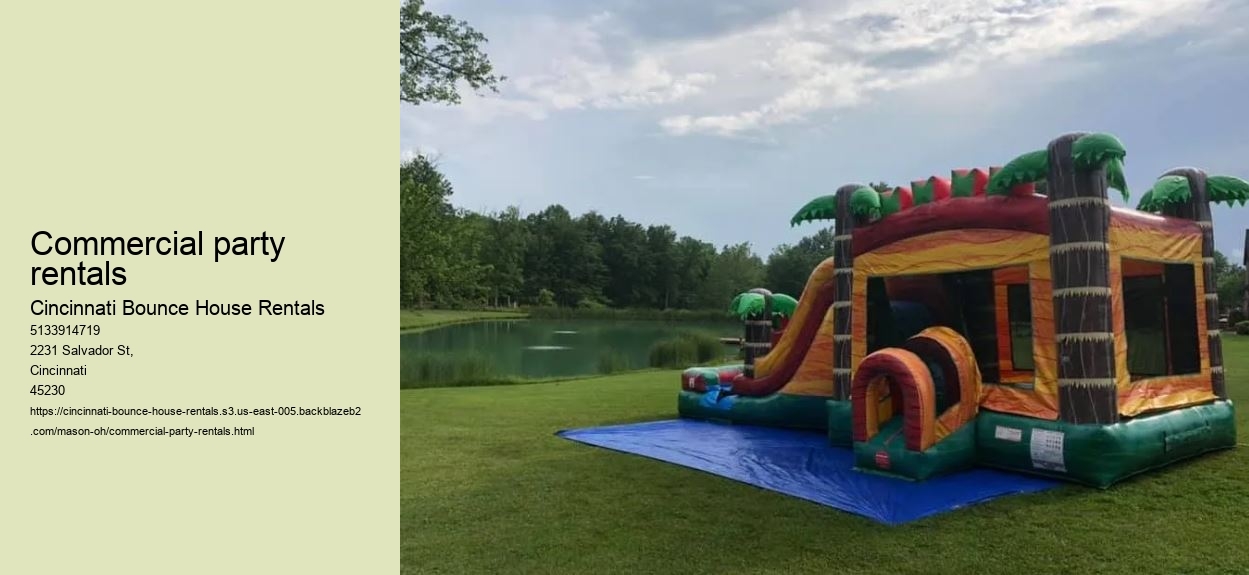 Commercial party rentals