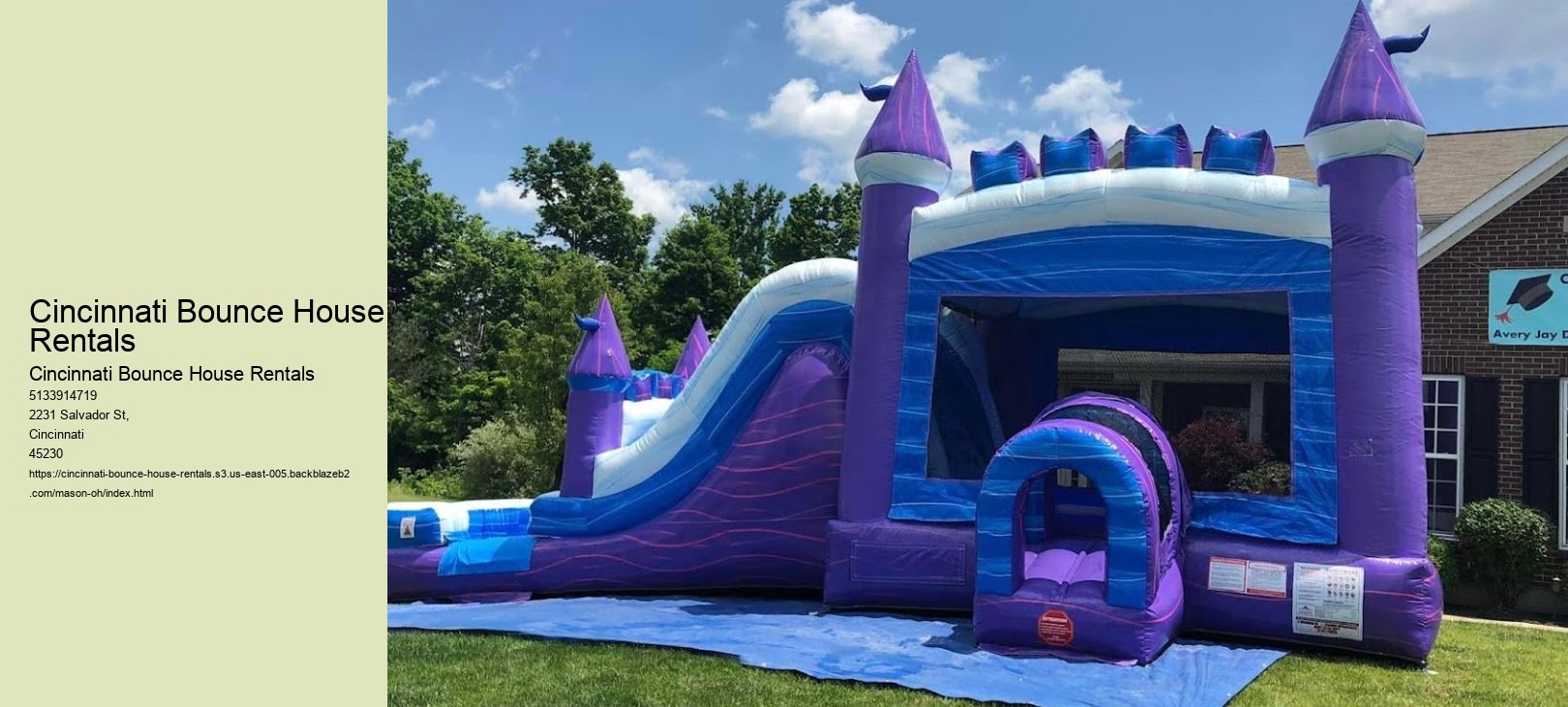 Cincinnati Bounce House Rentals