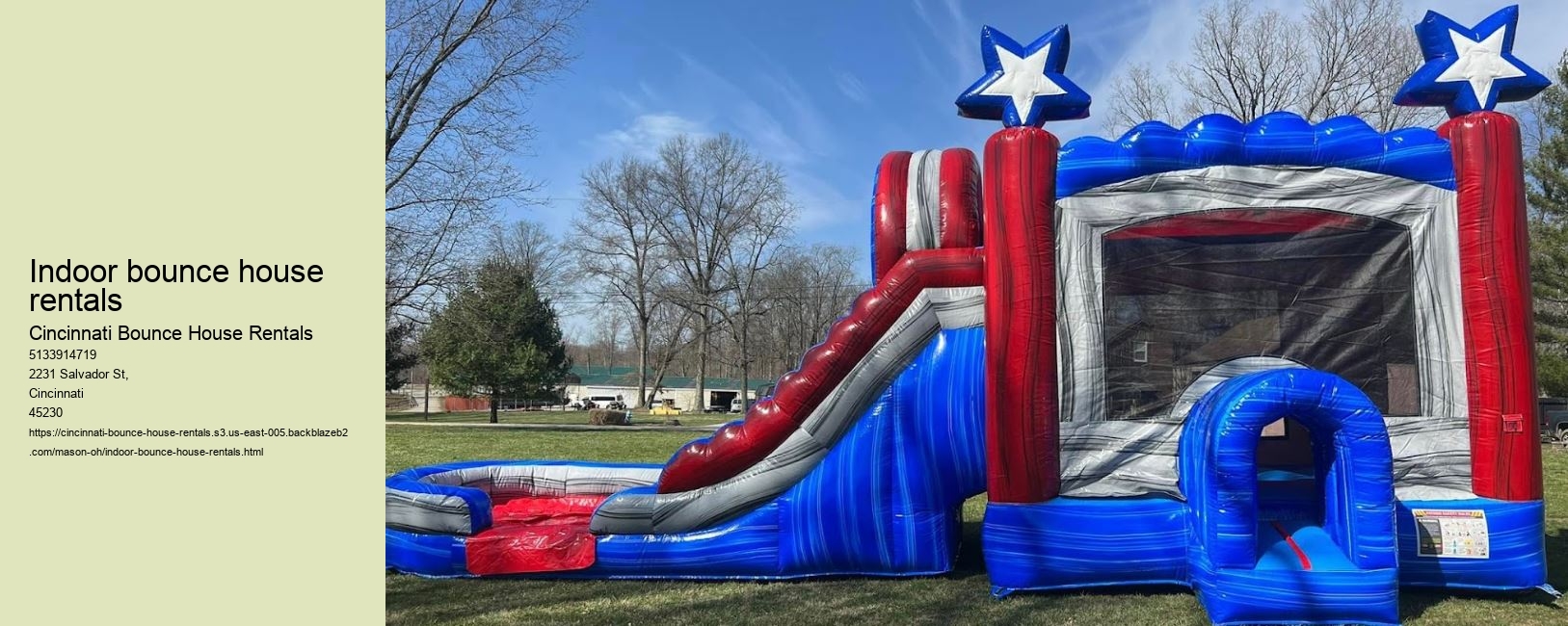 Indoor bounce house rentals