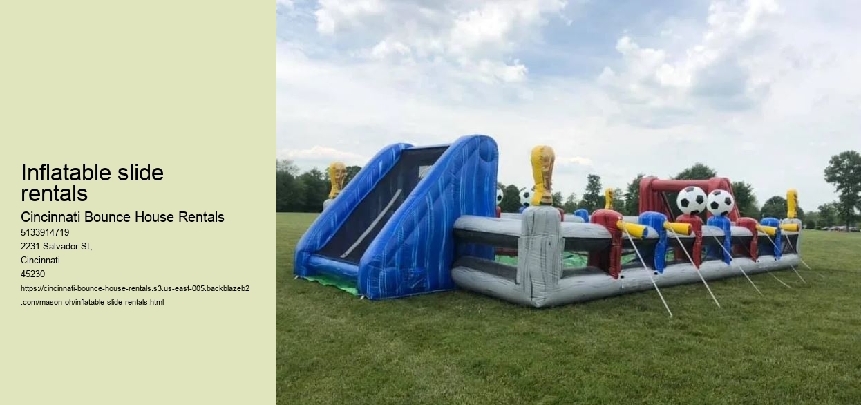 Inflatable slide rentals