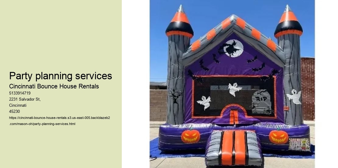 Party planning services