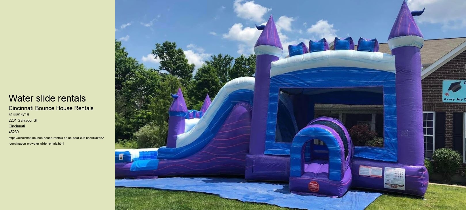 Water slide rentals